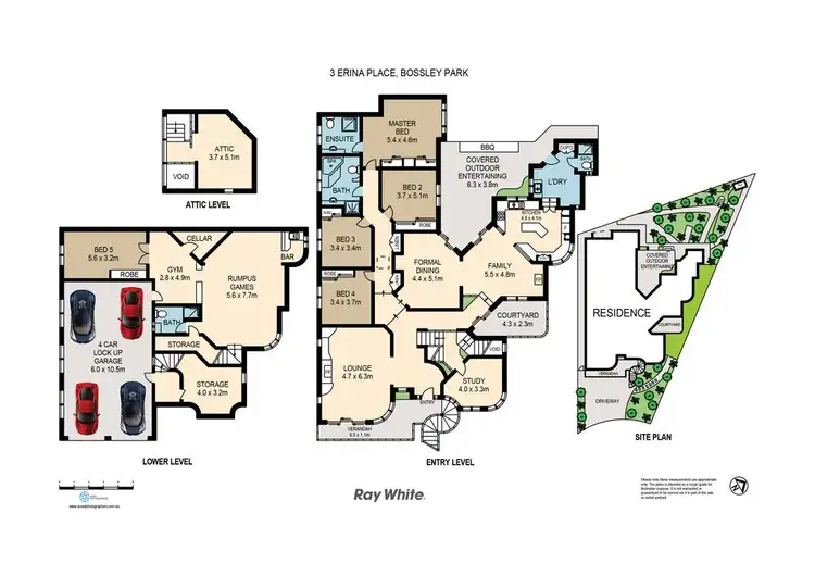 Floorplan of Homely house listing, 3 Erina Place, Bossley Park NSW 2176