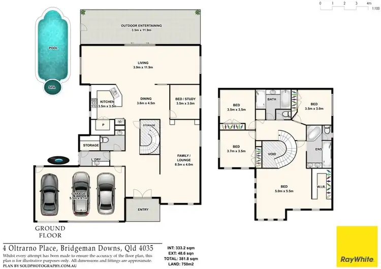 Floorplan of Homely house listing, 4 Oltrarno Place, Bridgeman Downs QLD 4035