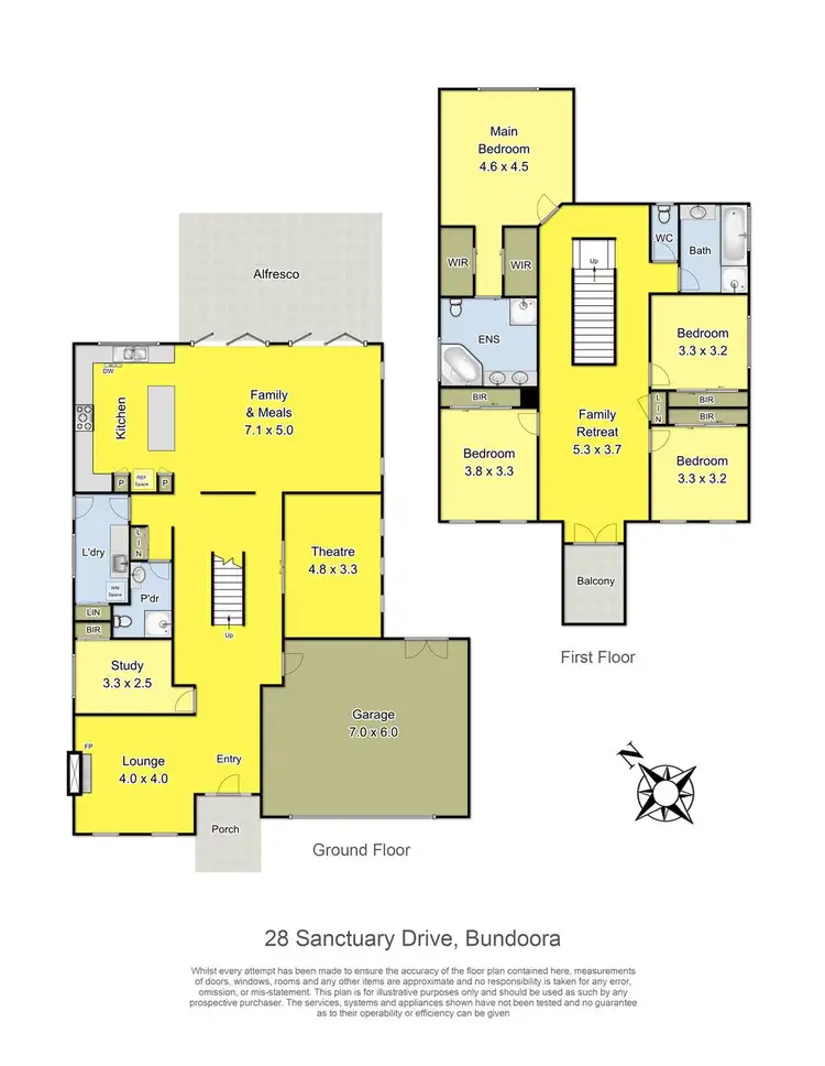 Floorplan of Homely house listing, 28 Sanctuary Drive, Bundoora VIC 3083