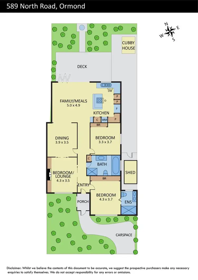 Floorplan of Homely house listing, 589 North Road, Ormond VIC 3204