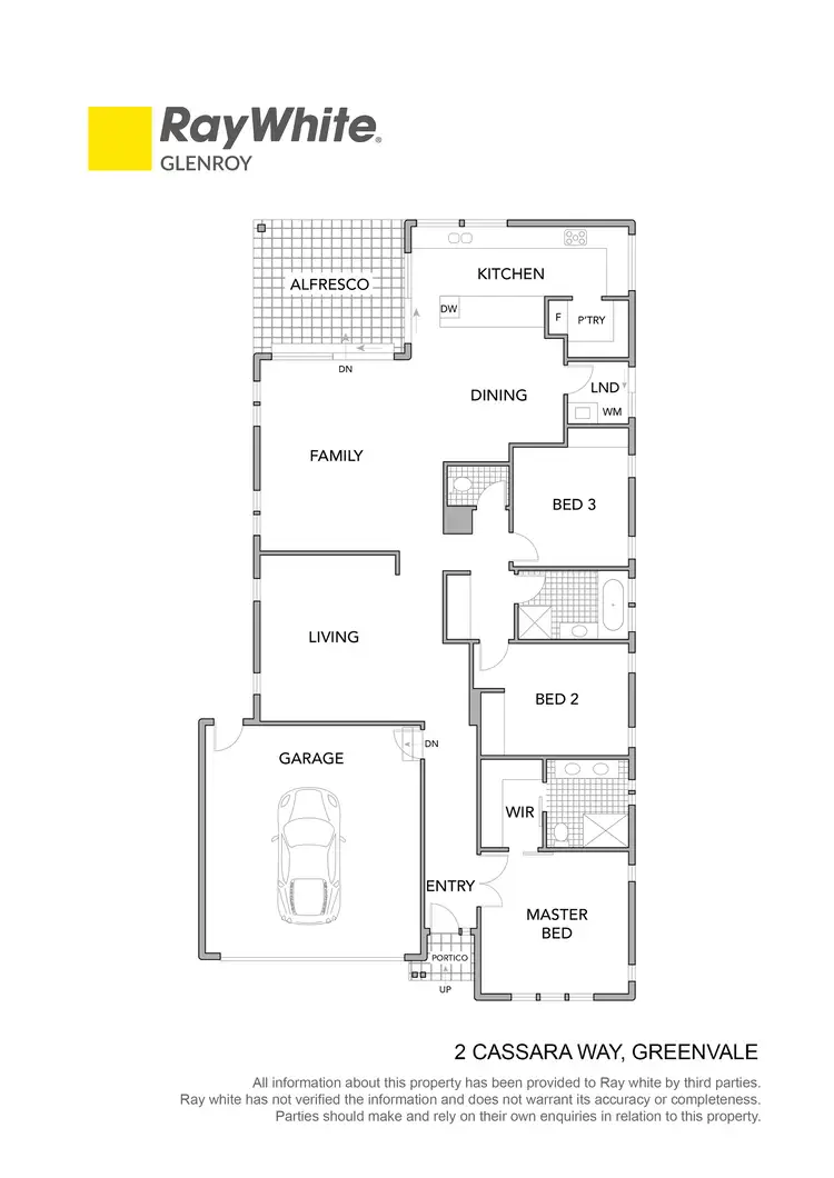 Floorplan of Homely house listing, 2 Cassara Way, Greenvale VIC 3059