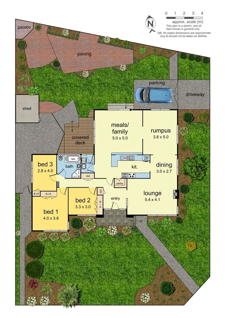 Floorplan of Homely house listing, 5 Mangana Drive, Mulgrave VIC 3170