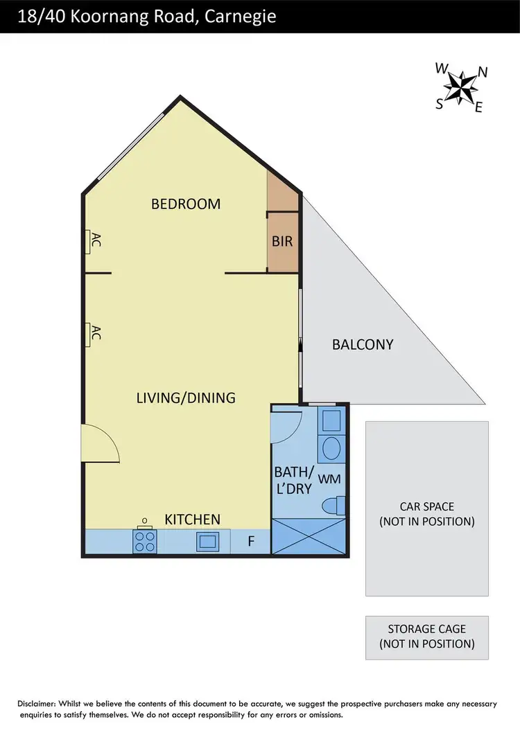 Floorplan of Homely apartment listing, 18/40 Koornang Road, Carnegie VIC 3163