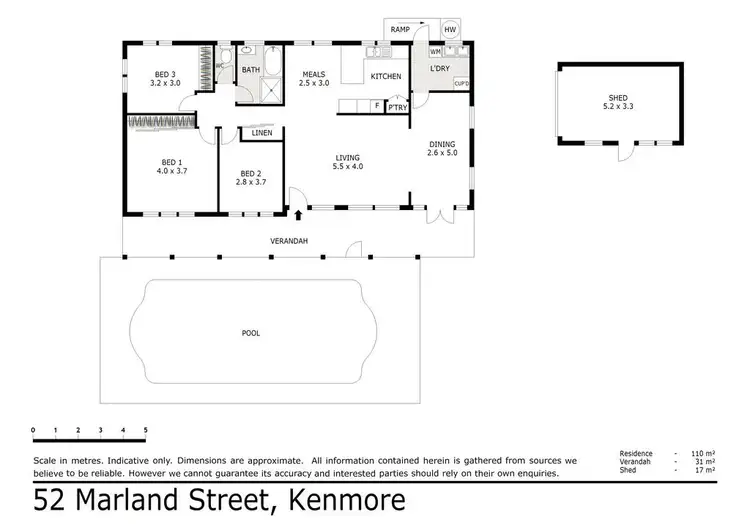Floorplan of Homely house listing, 52 Marland Street, Kenmore QLD 4069