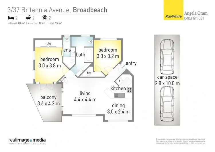 Floorplan of Homely unit listing, 3 'Verdelho' 37 Britannia Avenue, Broadbeach QLD 4218