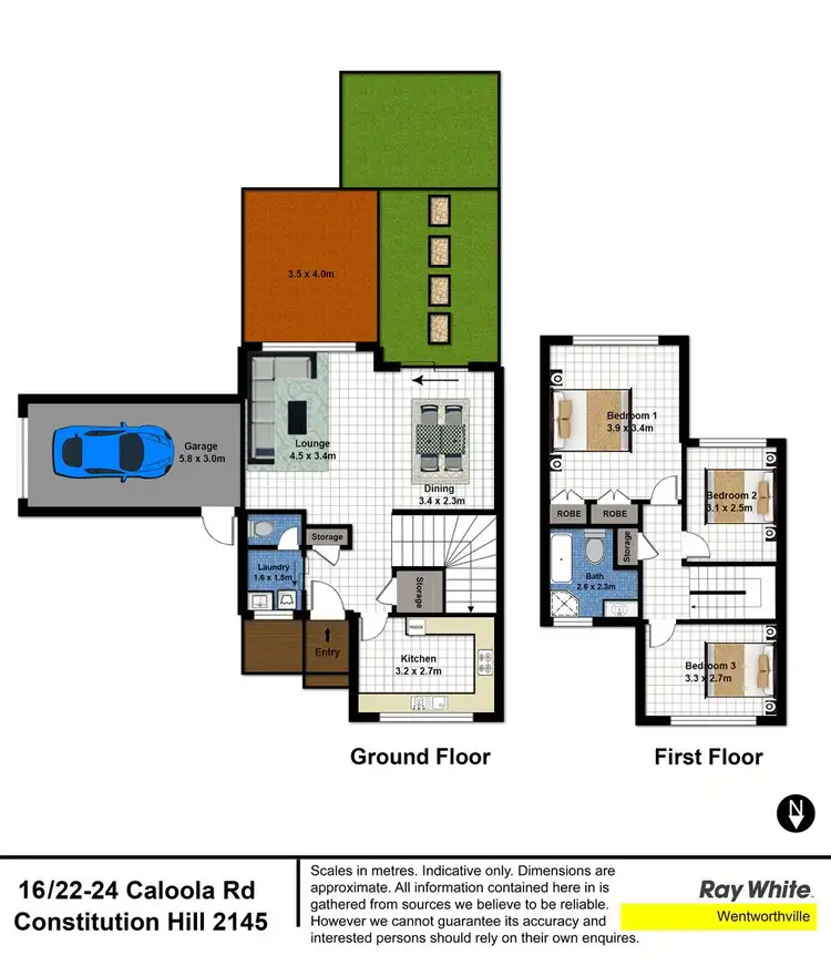 Floorplan of Homely townhouse listing, 16/22-24 Caloola Road, Constitution Hill NSW 2145
