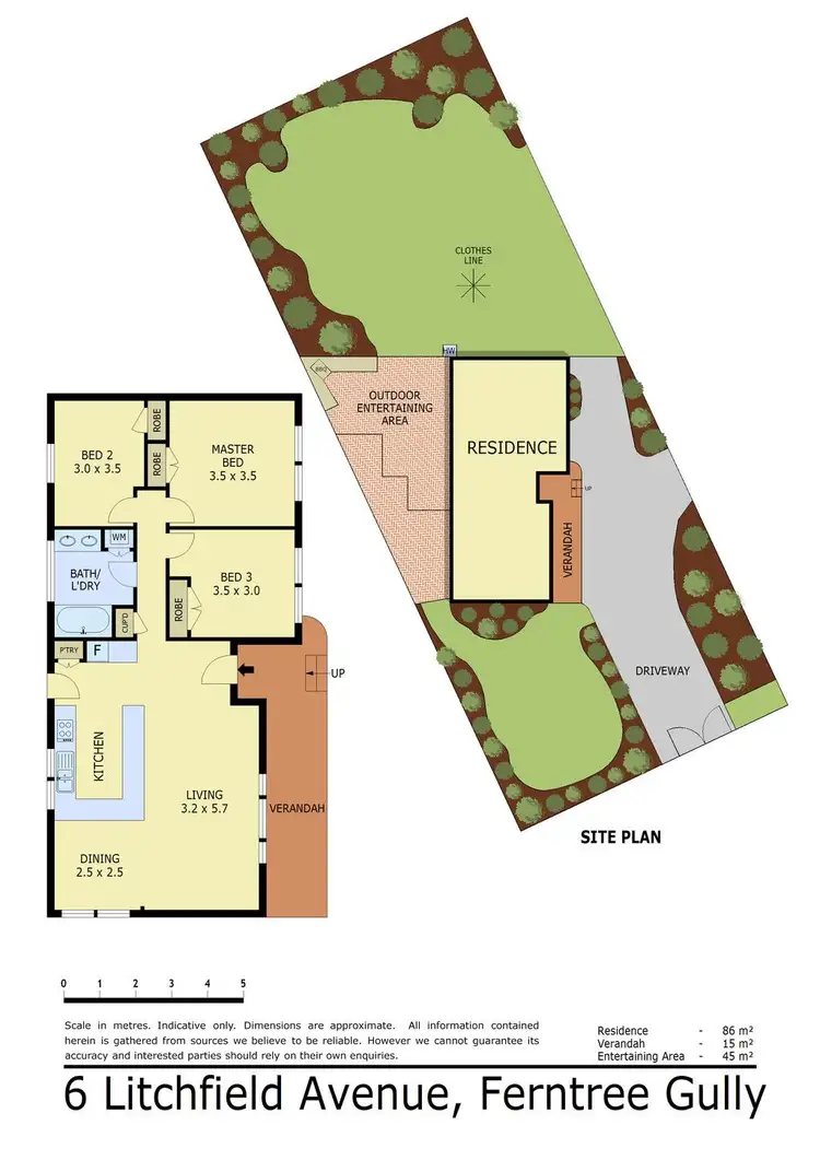 Floorplan of Homely house listing, 6 Litchfield Avenue, Ferntree Gully VIC 3156