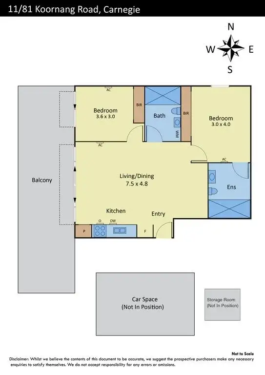 Floorplan of Homely apartment listing, 11/81 Koornang Road, Carnegie VIC 3163