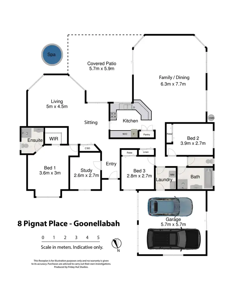 Floorplan of Homely house listing, 8 Pignat Place, Goonellabah NSW 2480