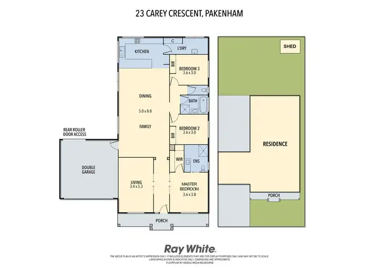 Floorplan of Homely house listing, 23 Carey Crescent, Pakenham VIC 3810