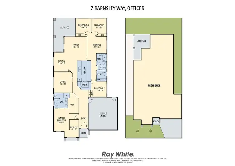 Floorplan of Homely house listing, 7 Barnsley Road, Officer VIC 3809