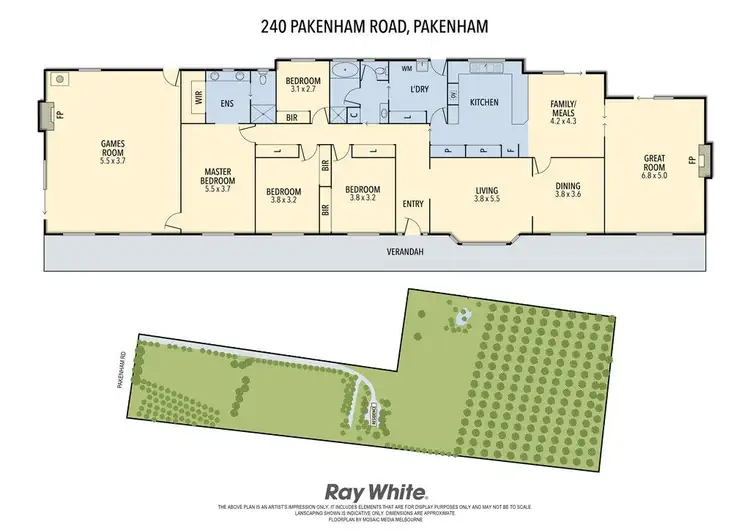 Floorplan of Homely house listing, 240 Pakenham Road, Pakenham VIC 3810