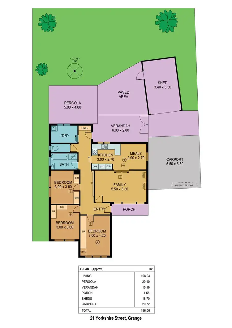 Floorplan of Homely house listing, 21 Yorkshire Street, Grange SA 5022