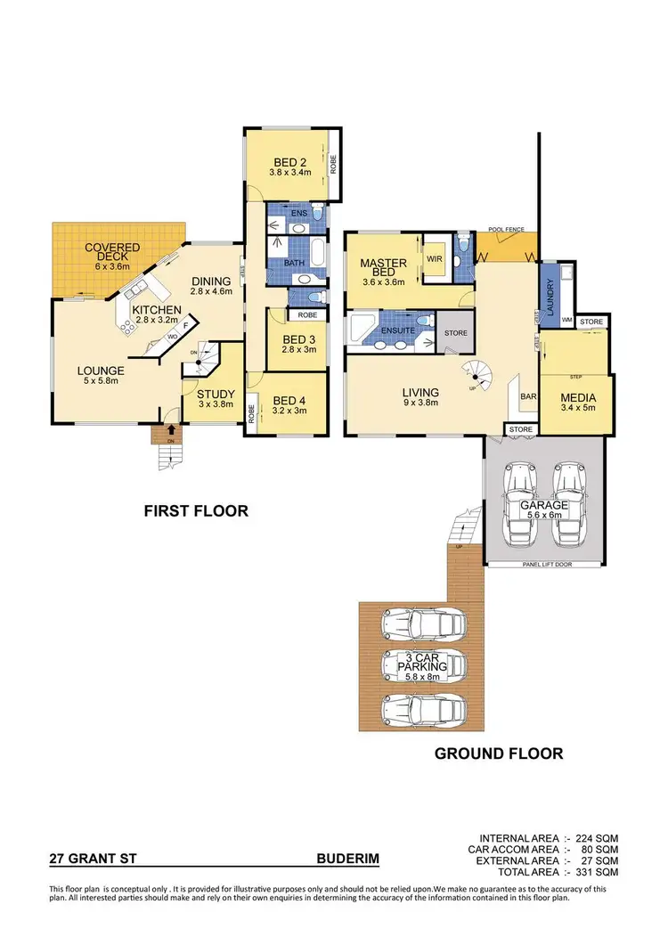 Floorplan of Homely house listing, 27 Grant Street, Buderim QLD 4556