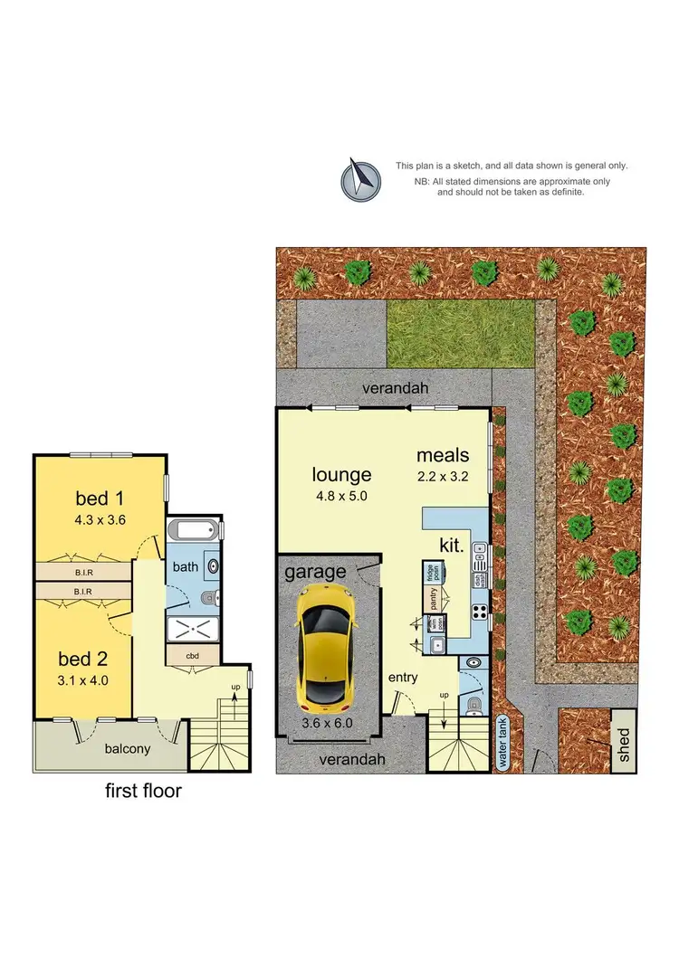 Floorplan of Homely townhouse listing, 5/5 Bennison Street, Croydon VIC 3136