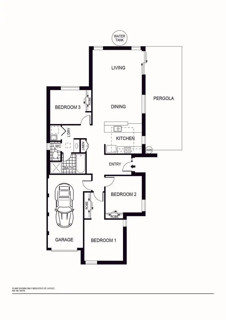 Floorplan of Homely house listing, 39 John James Loop, Macgregor ACT 2615