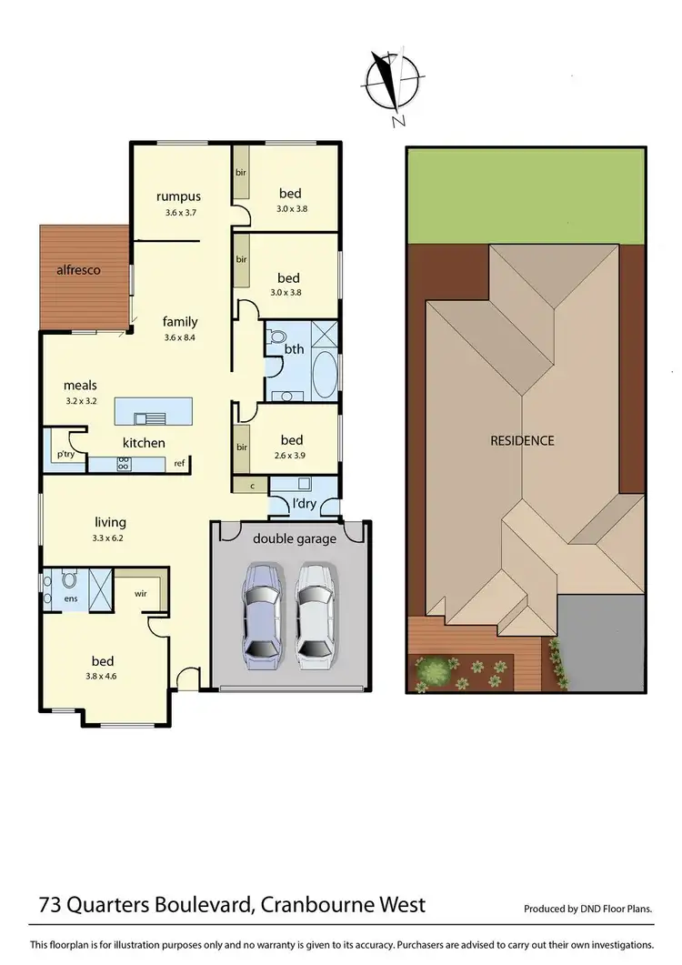 Floorplan of Homely house listing, 73 Quarters Boulevard, Cranbourne West VIC 3977