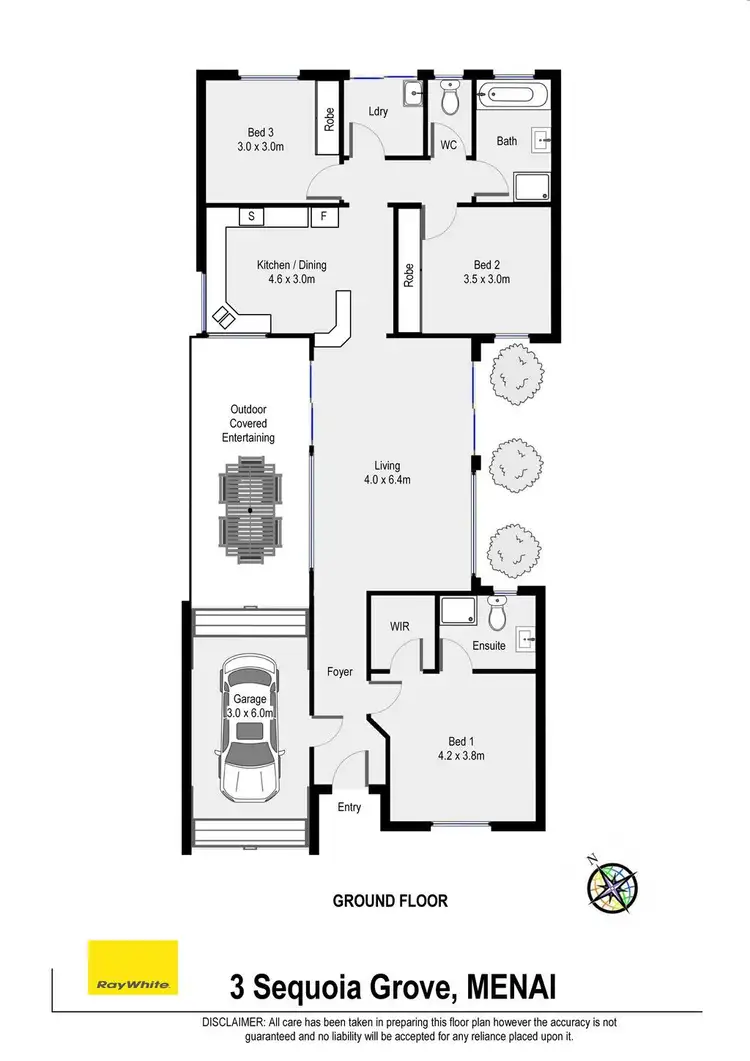 Floorplan of Homely house listing, 3 Sequoia Grove, Menai NSW 2234