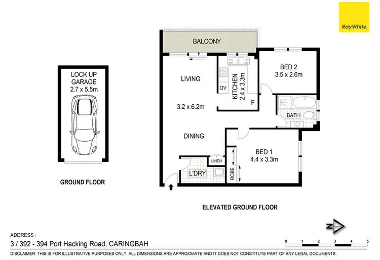 Floorplan of Homely unit listing, 3/392 Port Hacking Road, Caringbah NSW 2229