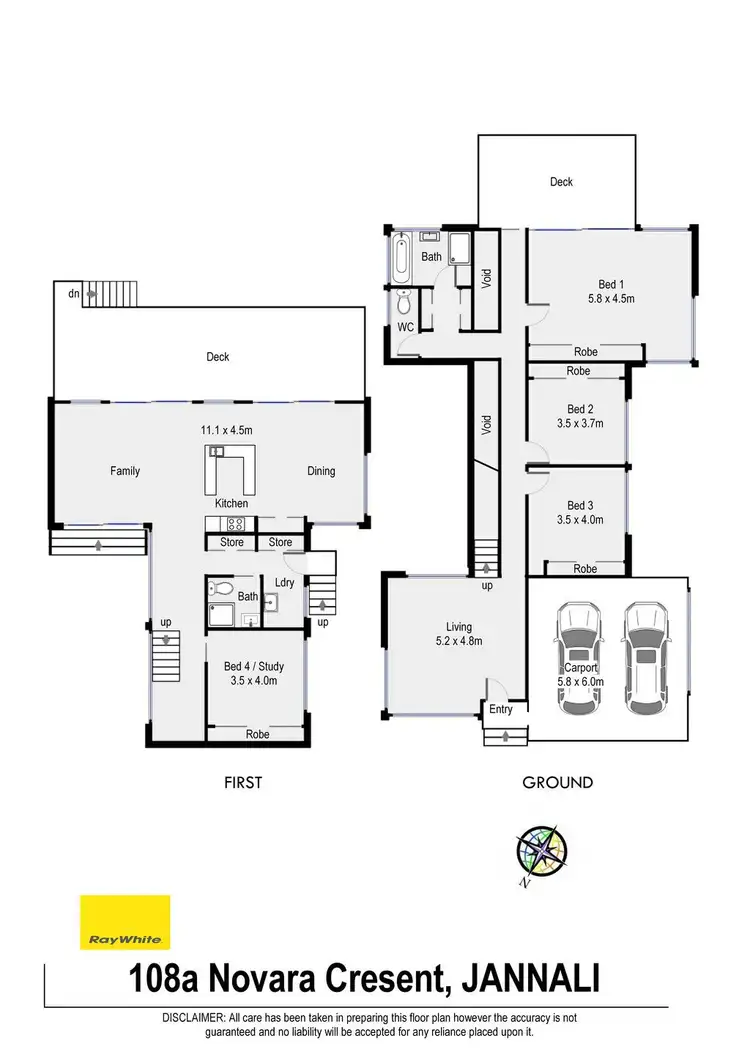 Floorplan of Homely house listing, 108A Novara Crescent, Jannali NSW 2226