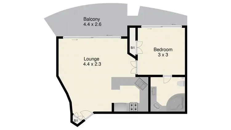 Floorplan of Homely apartment listing, 28/83 Leichhardt Street, Spring Hill QLD 4000