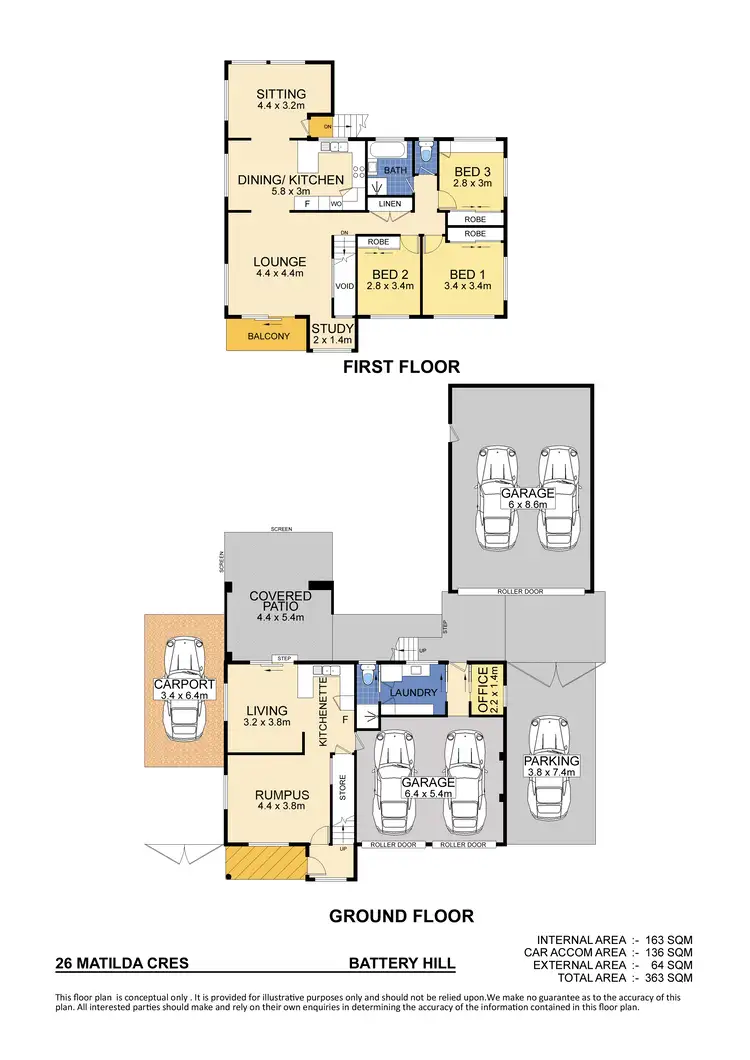 Floorplan of Homely house listing, 26 Matilda Crescent, Battery Hill QLD 4551