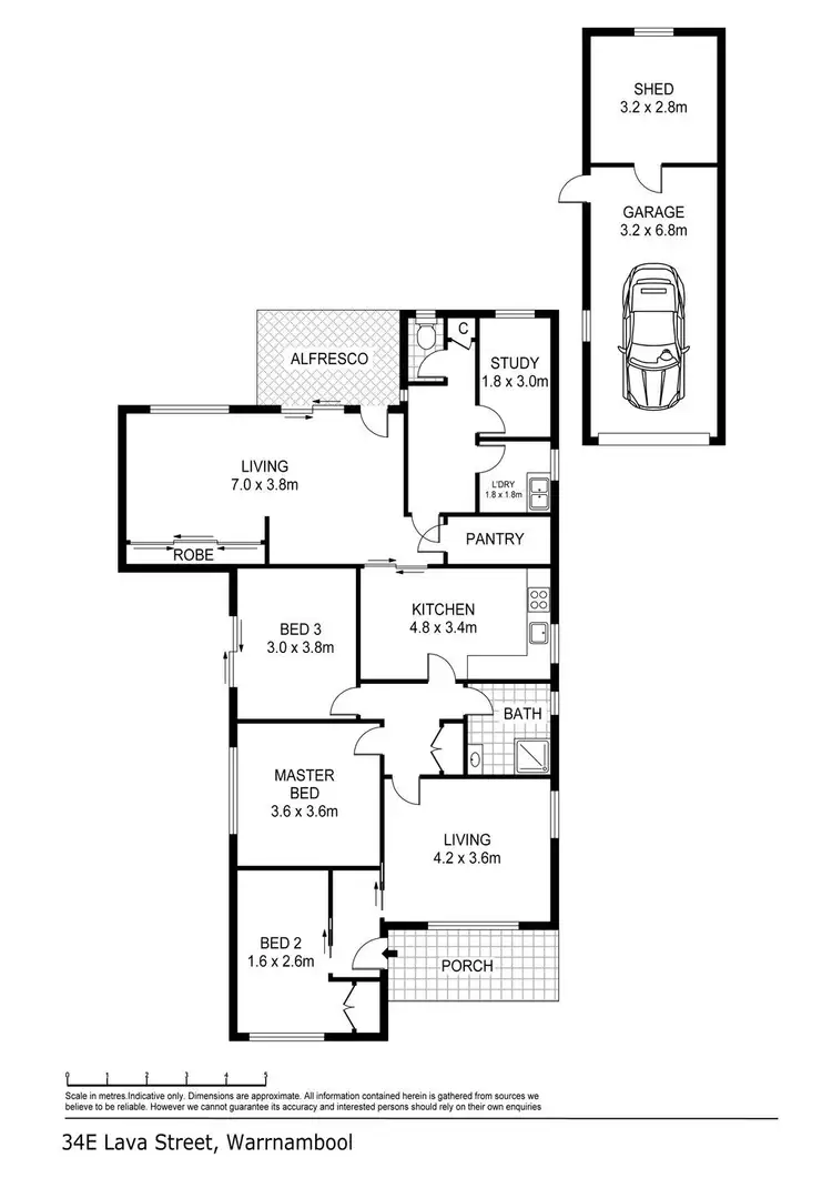 Floorplan of Homely house listing, 34E Lava Street, Warrnambool VIC 3280