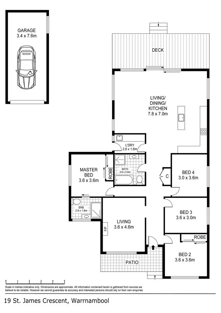 Floorplan of Homely house listing, 19 St James Crescent, Warrnambool VIC 3280