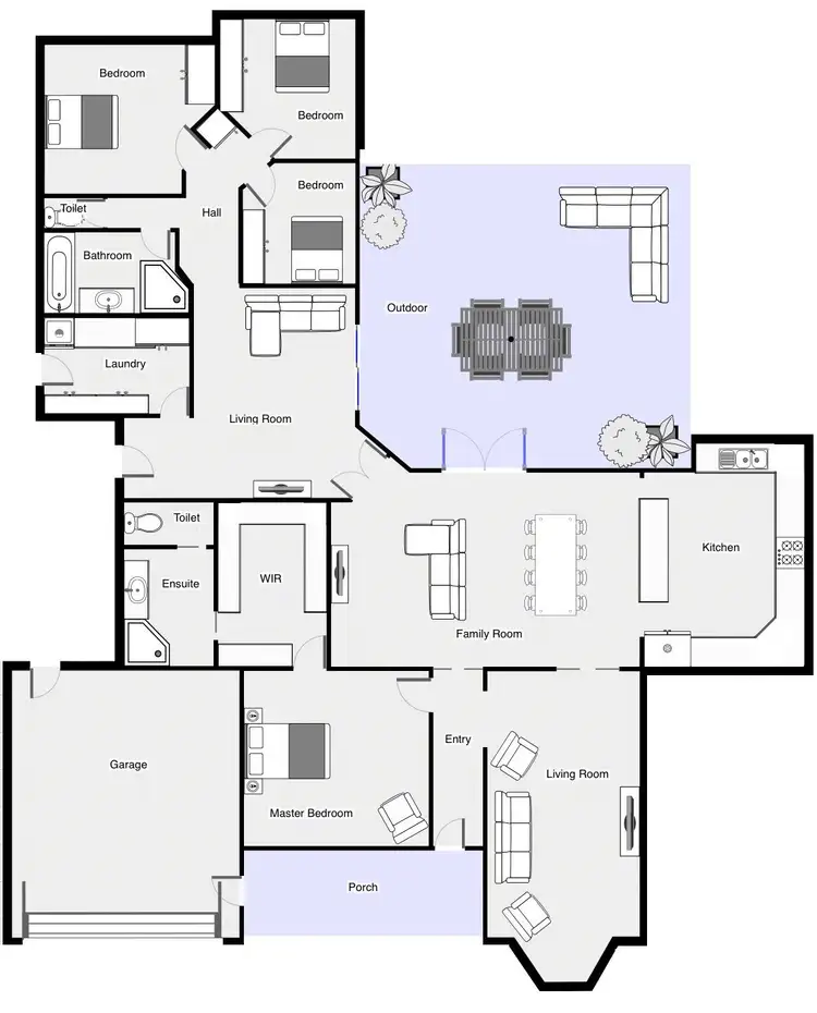 Floorplan of Homely house listing, 100 Coorong Avenue, Irymple VIC 3498
