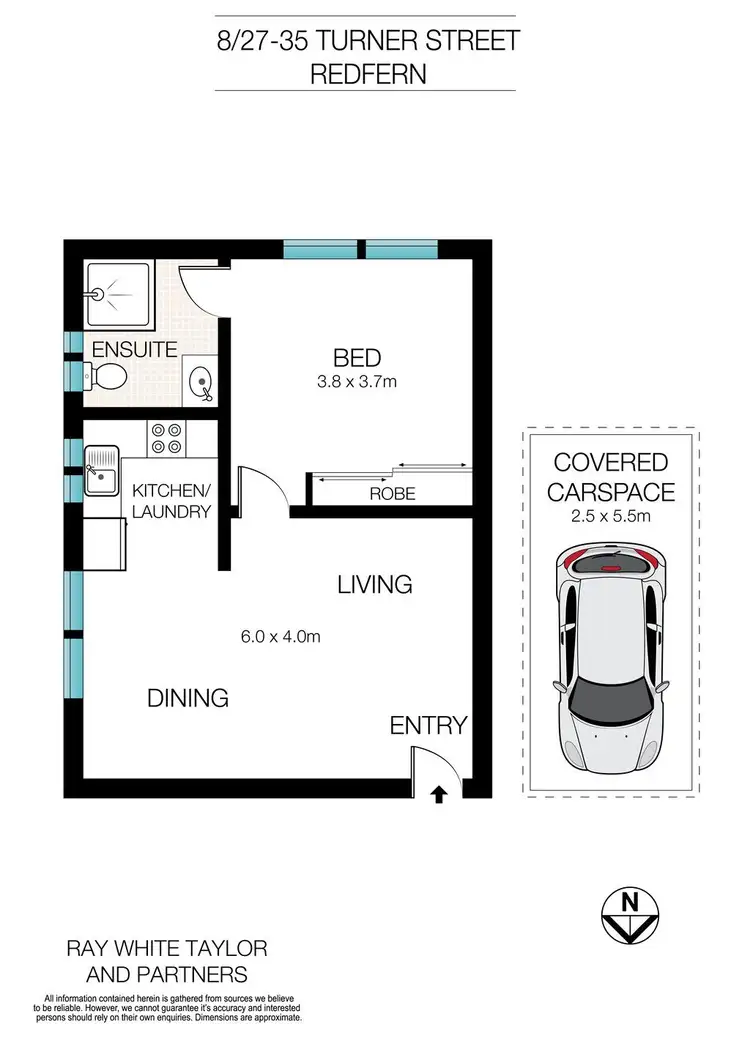 Floorplan of Homely apartment listing, 8/27-35 Turner Street, Redfern NSW 2016