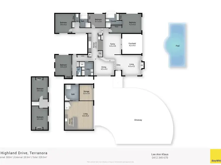 Floorplan of Homely house listing, 1 Highland Drive, Terranora NSW 2486