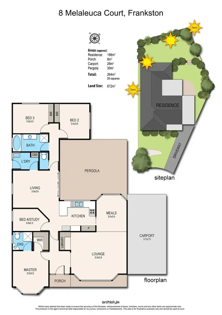 Floorplan of Homely house listing, 8 Melaleuca Court, Frankston VIC 3199