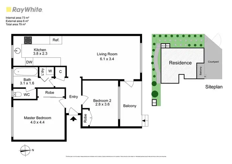 Floorplan of Homely apartment listing, 10/119 Atkinson Street, Oakleigh VIC 3166