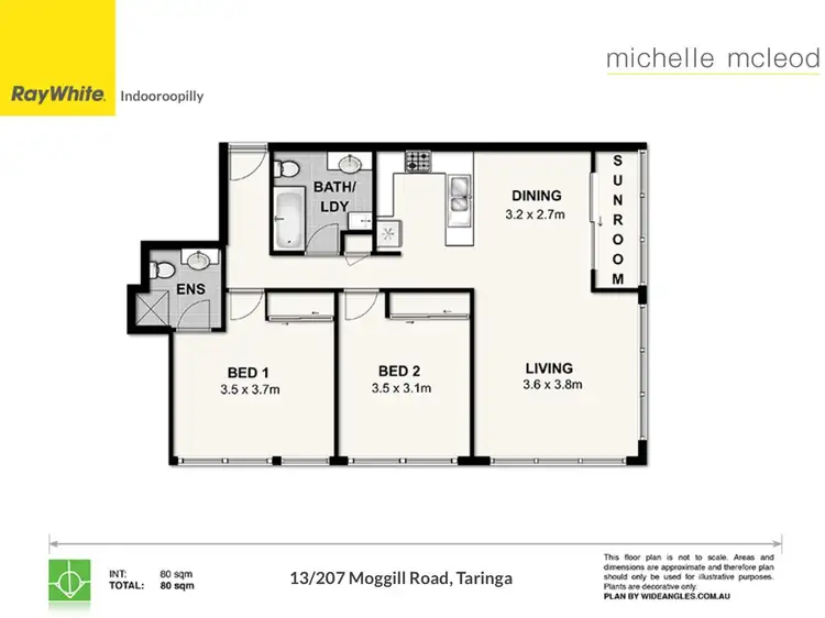 Floorplan of Homely house listing, 13/207 Moggill Road, Taringa QLD 4068