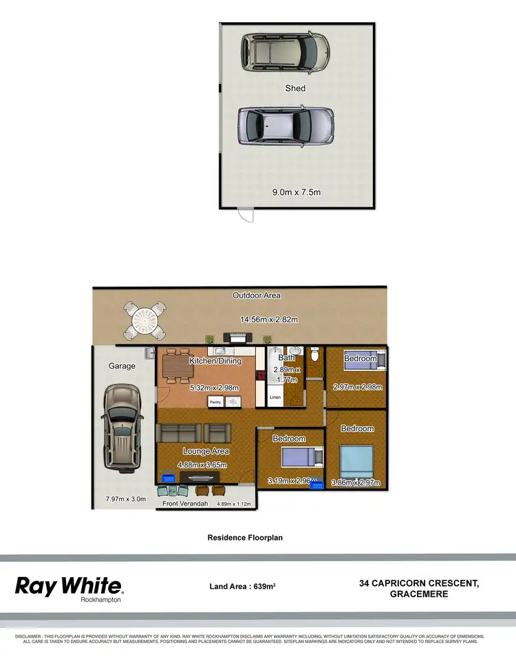 Floorplan of Homely house listing, 34 Capricorn Crescent, Norman Gardens QLD 4701
