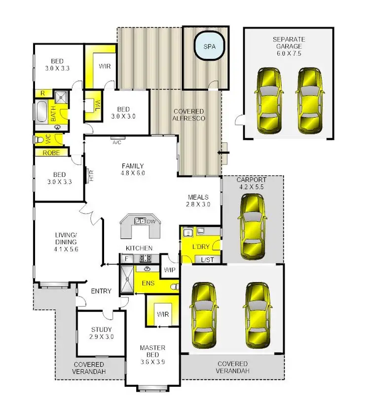 Floorplan of Homely house listing, 3 Haydn Street, Lara VIC 3212