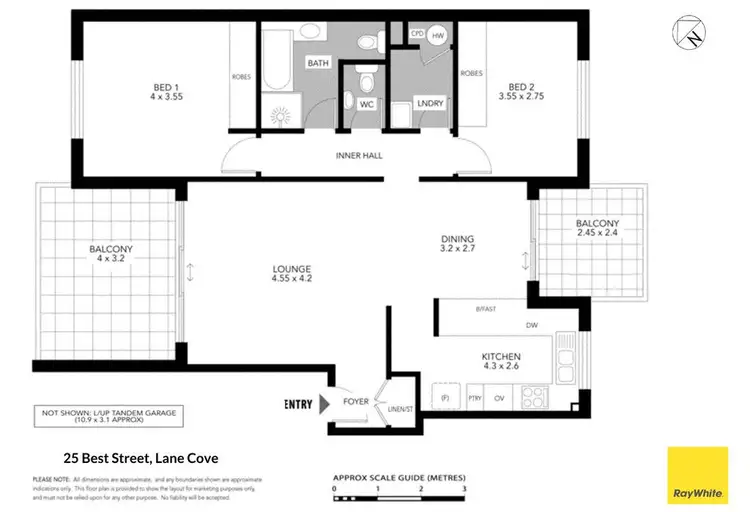 Floorplan of Homely apartment listing, 136/25 Best Street, Lane Cove NSW 2066