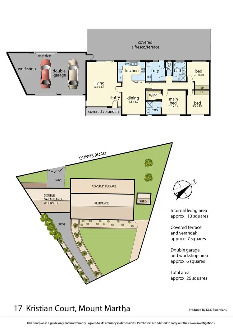 Floorplan of Homely house listing, 17 Kristian Court, Mount Martha VIC 3934