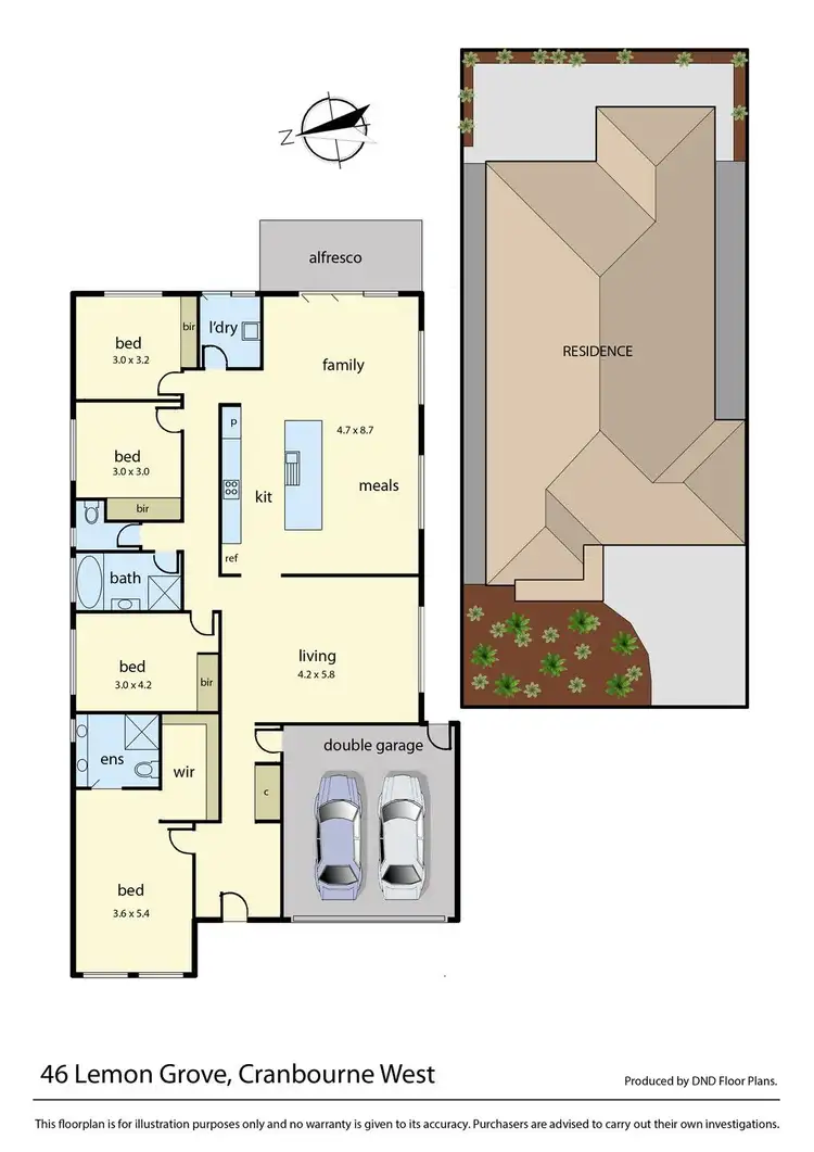 Floorplan of Homely house listing, 46 Lemon Grove, Cranbourne West VIC 3977