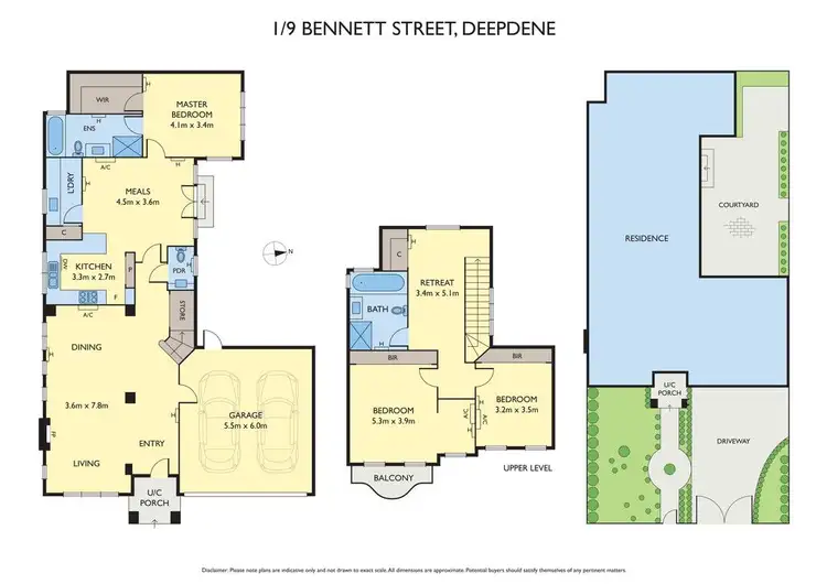 Floorplan of Homely townhouse listing, 1/9 Bennett Street, Balwyn VIC 3103