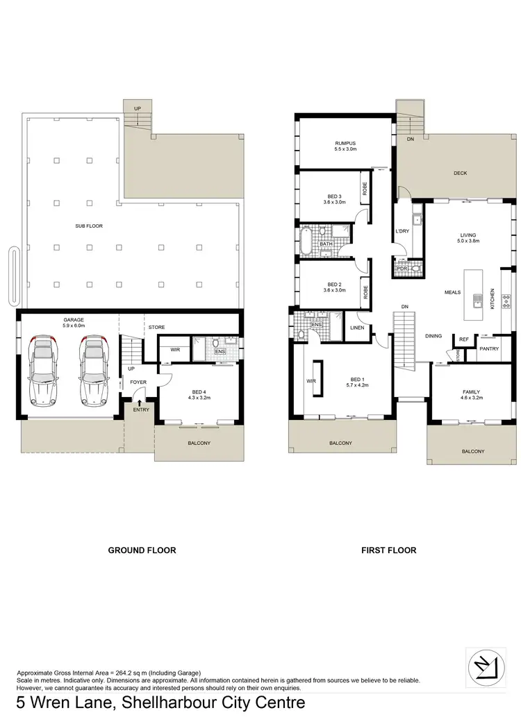 Floorplan of Homely house listing, 5 Wren Lane, Shellharbour City Centre NSW 2529