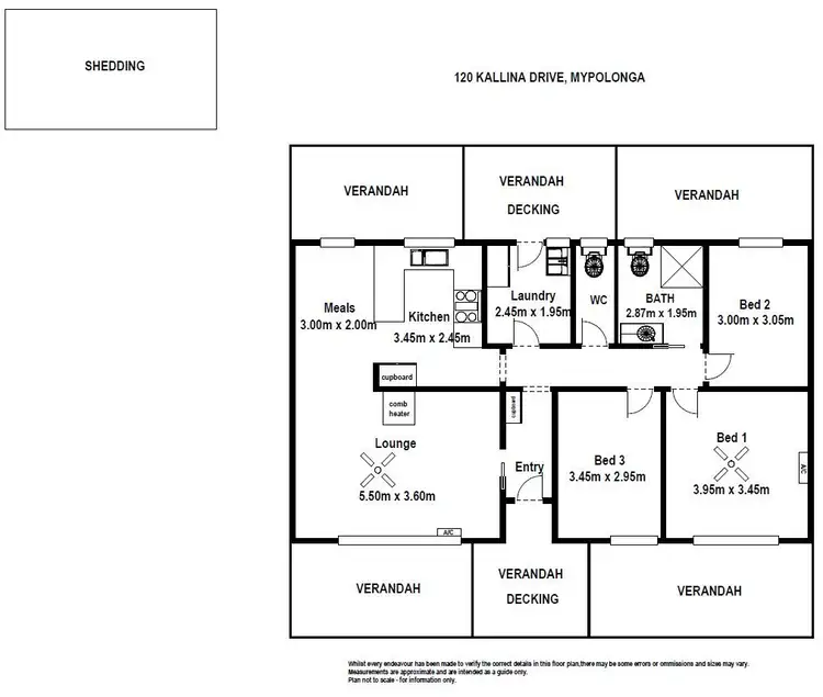 Floorplan of Homely house listing, 120 Kallina Drive, Mypolonga SA 5254