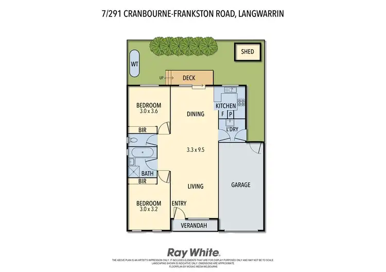 Floorplan of Homely unit listing, 7/291 Cranbourne-Frankston Road, Langwarrin VIC 3910