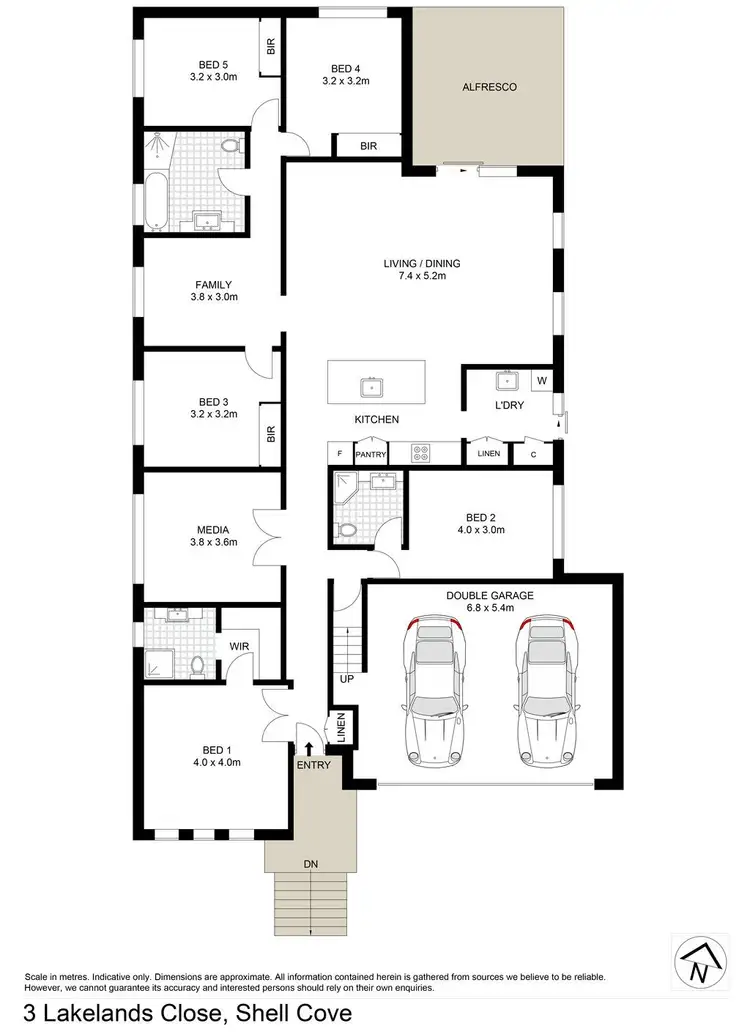Floorplan of Homely house listing, 3 Lakelands Close, Shell Cove NSW 2529