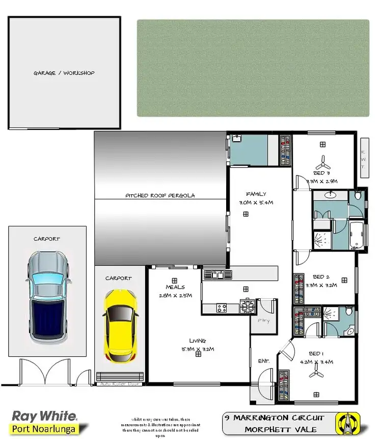Floorplan of Homely house listing, 9 Marrington Circuit, Morphett Vale SA 5162