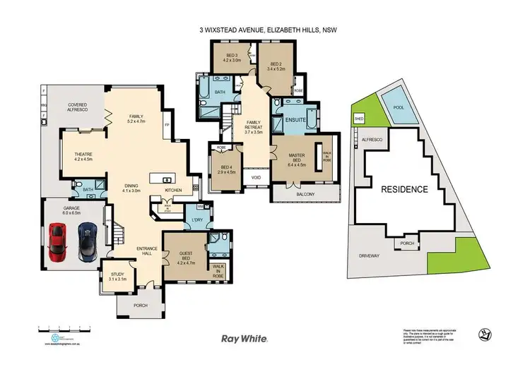 Floorplan of Homely house listing, 3 Wixstead Avenue, Elizabeth Hills NSW 2171