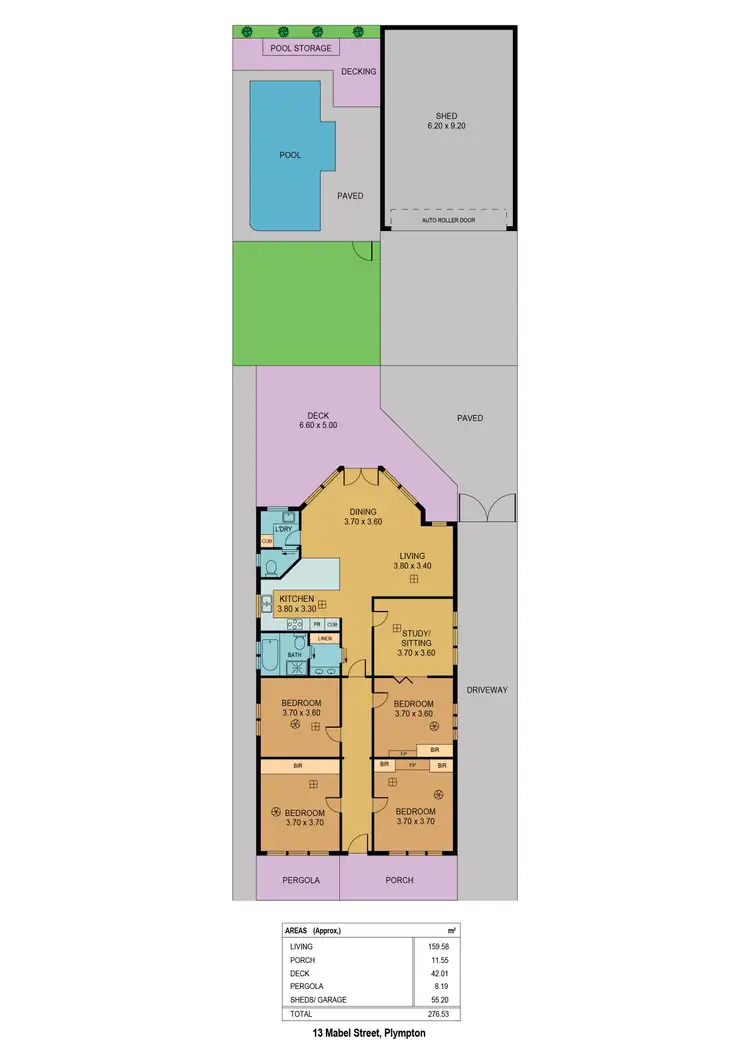 Floorplan of Homely house listing, 13 Mabel Street, Plympton SA 5038