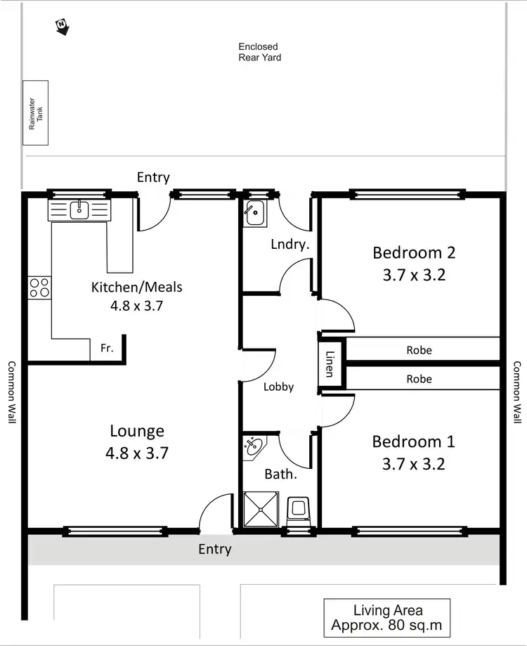Floorplan of Homely block of units listing, 12 Malaga Terrace, Berri SA 5343