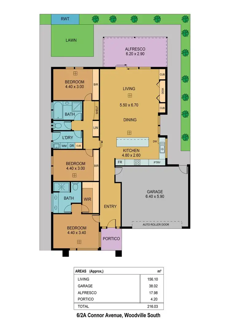 Floorplan of Homely house listing, 6/2a Connor Avenue, Woodville South SA 5011