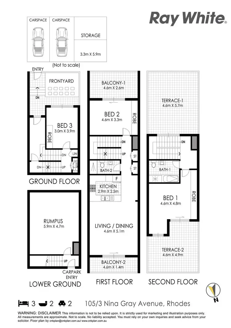 Floorplan of Homely apartment listing, 3 Nina Gray Avenue, Rhodes NSW 2138